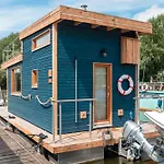 Tiny-Hausboot Irene Mit Kamin Und Dachterrassenlounge
