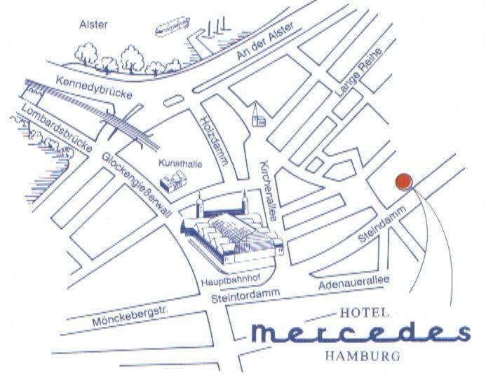 Hotel Mercedes/centrum Hamburg-Harburg