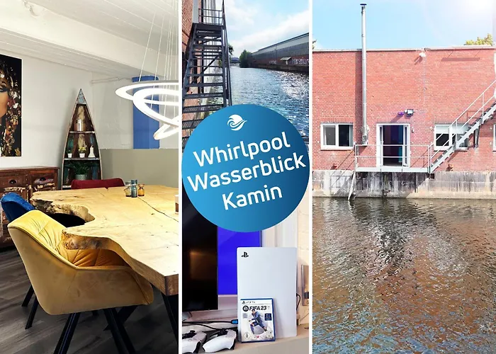 Exklusives Hafen-Appartement Mit Whirlpool, Mit Wasserblick, City-Nah & Eigenem Parkplatz