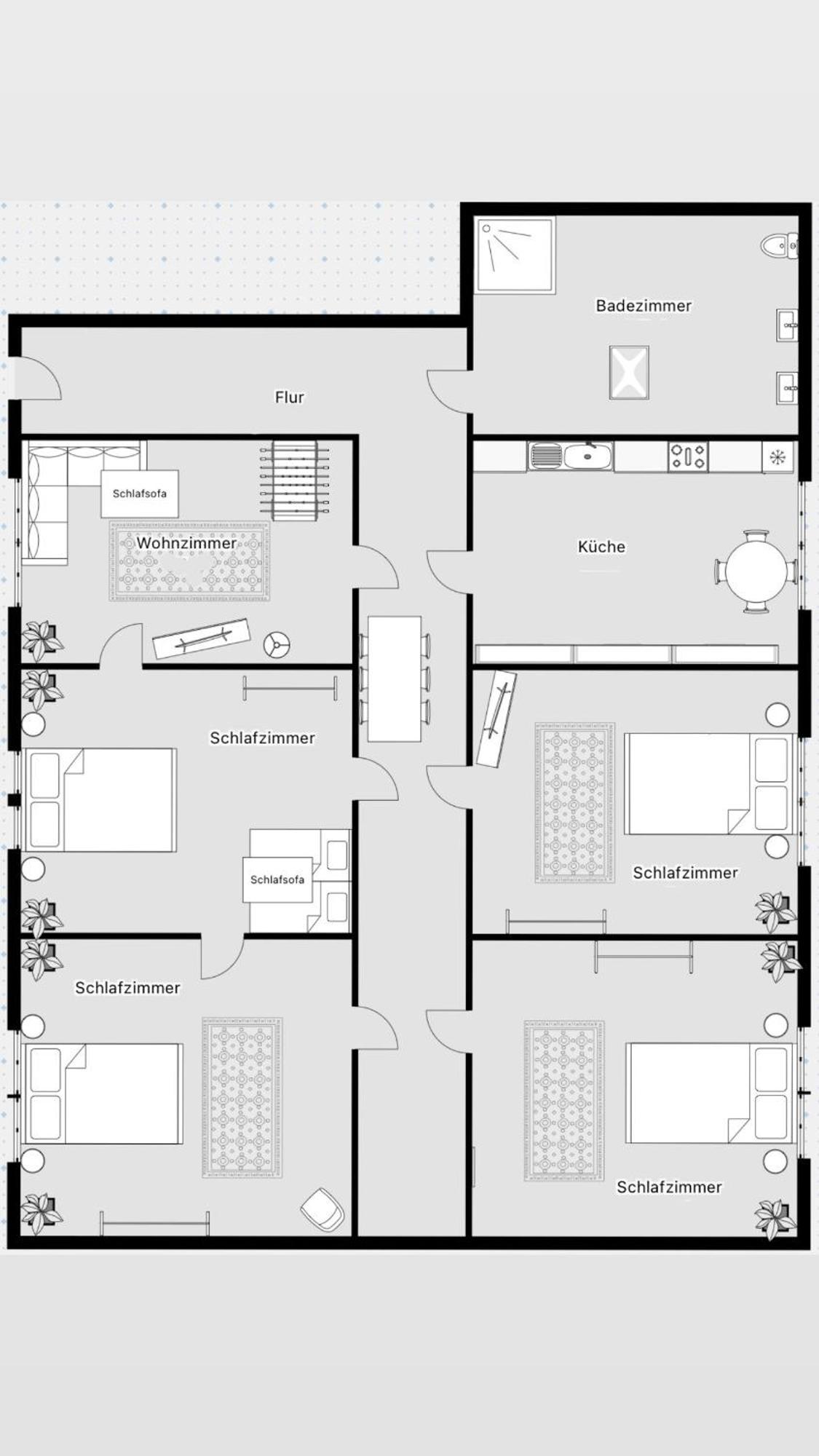 Apartamento 150qm Loft, Tischtennis, Dart, Tischkicker *