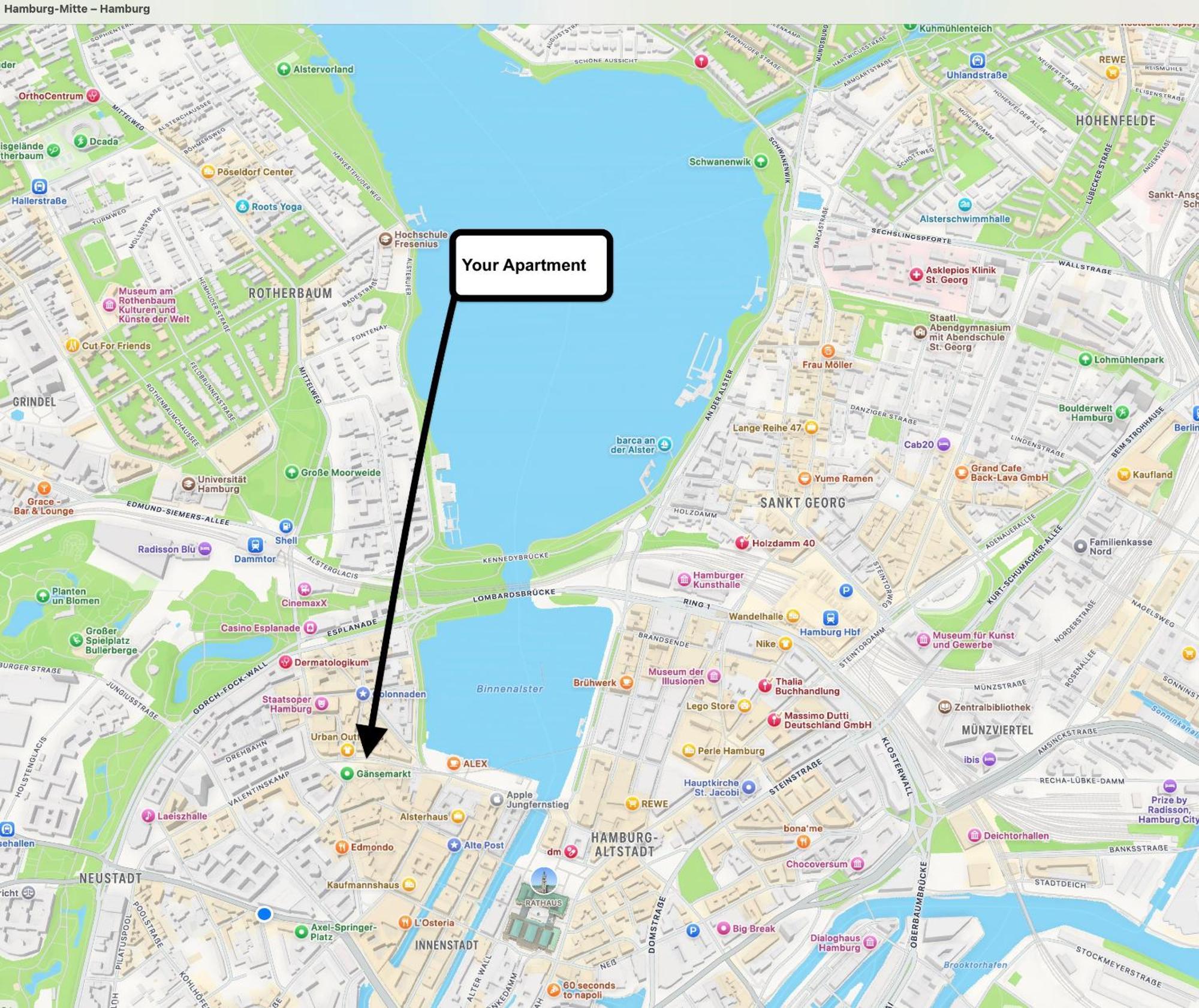 Apartamento Jungfernstieg Family & Business *